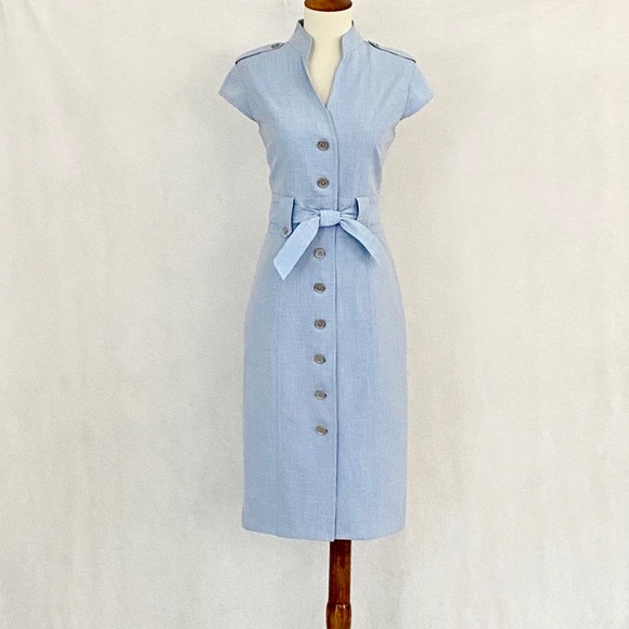 Calvin Klein Dresses & Skirts - Calvin Klein Cap Sleeve Button Front Coat Dress
